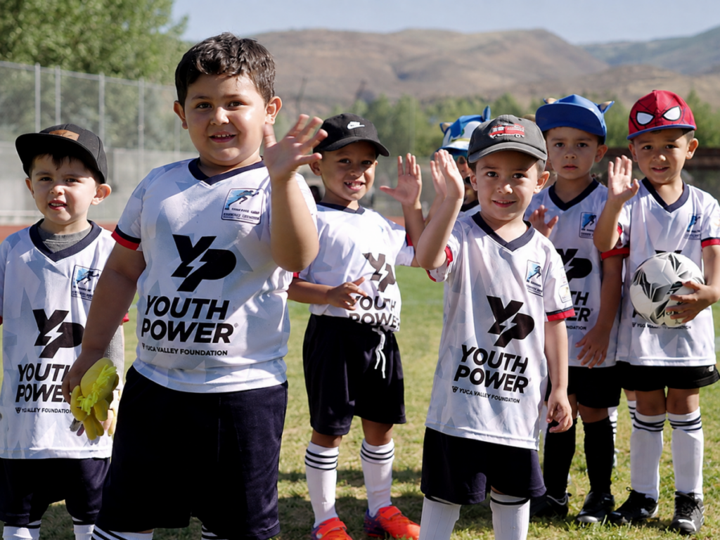 Youth playing COPA soccer a program of Youth Power in Eagle County Colorado